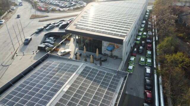 Photovoltaic installation on the roofs of own buildings - Autohaus BG, 400kW