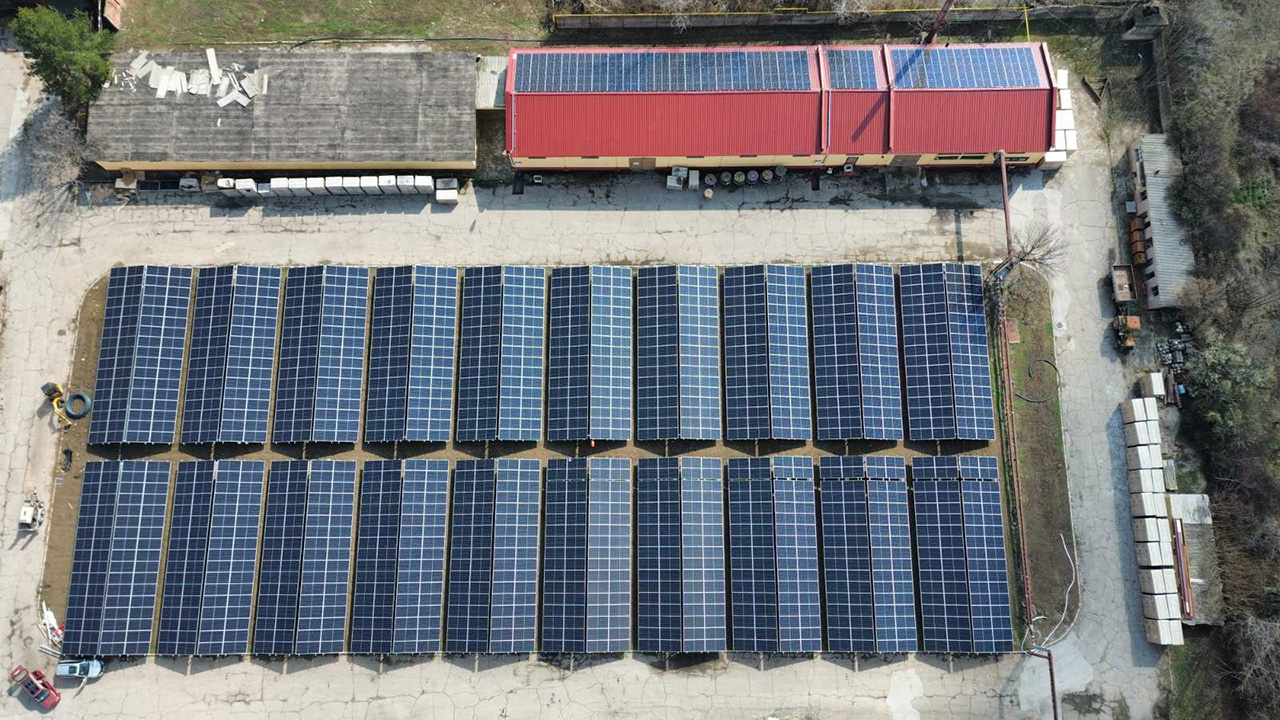 On-Ground solar plant for Iskra Factory