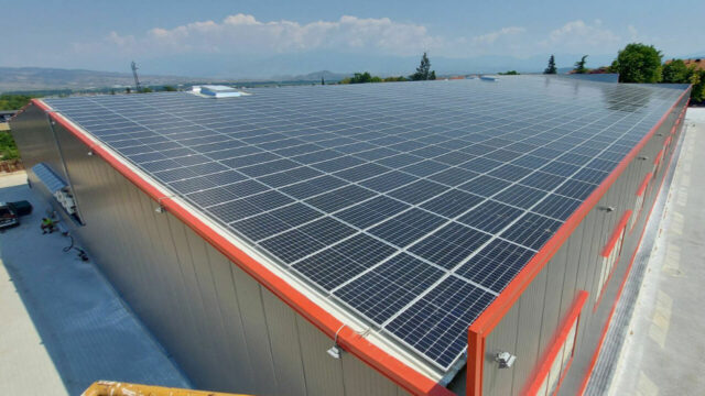 Photovoltaic roof installation Mantar Ltd. 400 kW